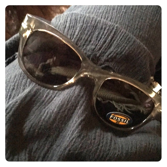 NWT Fossil Clear Gray Sunglasses - Picture 2 of 7